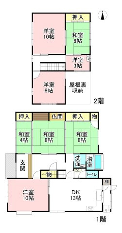 【間取り】 | 羽島市竹鼻町字上城町