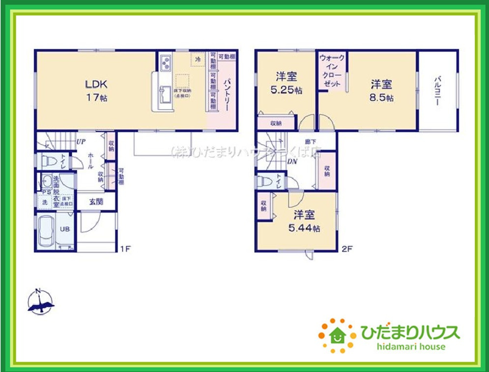高萩市島名8期　新築戸建の間取り|リビング大きな窓からは、暖かな日の光が降り注ぎます・・・