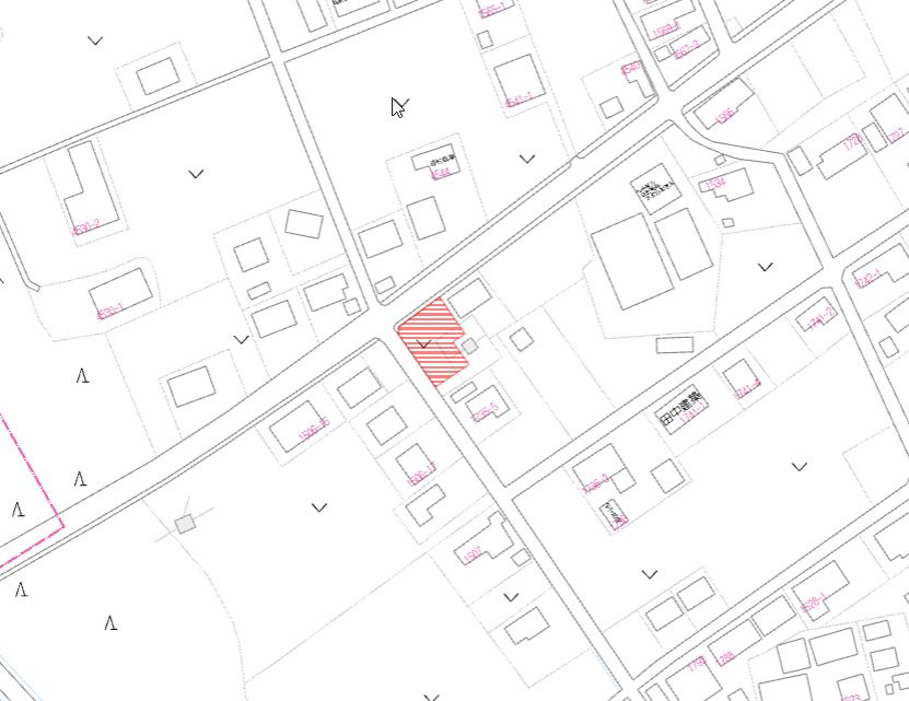 都城市上水流町の売地の土地図