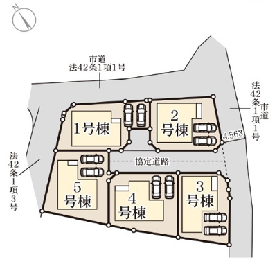 【区画図】 | 南城市知念久手堅（全5棟）ラスト2号棟 | 2号棟　