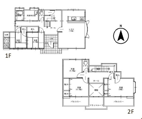 中古戸建　東松山市西本宿2071-7（リフォーム住宅）の間取り