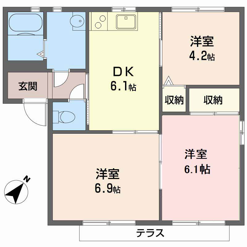 二色の浜グリーンヴィレッジの間取り