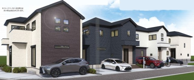 新築／志木市中宗岡16期　全7棟の外観パース