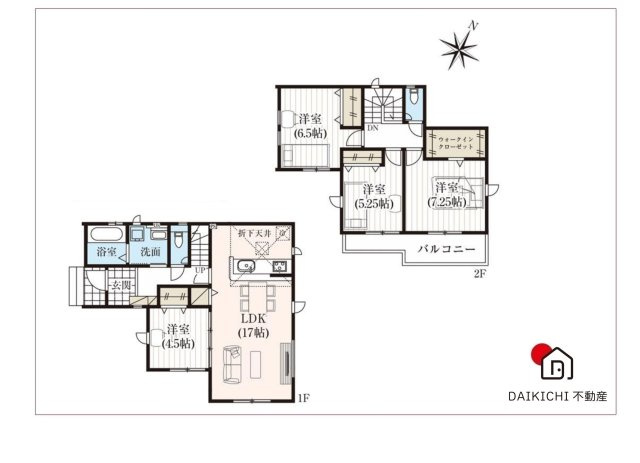 【間取り】 | 桶川市加納6期　GRAFARE　新築戸建　全32区画　26号棟