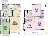 さいたま市西区大字指扇領別所　中古一戸建ての間取り|さいたま市西区大字指扇、4LDK、土地面積130.22m2、建物面積91.5m2