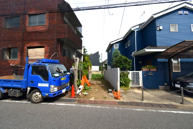 永福2丁目・売地の前面道路含む現地写真