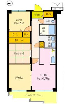 【間取り】 | エクセレンス山本
