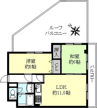 クレドール垂水Ⅱの間取り