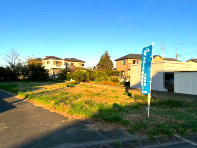 土地　川越市石田本郷の区画図|約98坪の敷地です！建築条件無し！