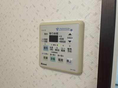 シティライフ水前寺駅前南の脱衣所|浴室換気乾燥機付きで、梅雨時期の洗濯乾燥にも利用できます