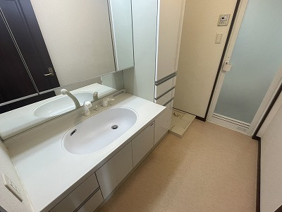 シティライフ水前寺駅前南の洗面所|シャワー水栓付の洗面化粧台