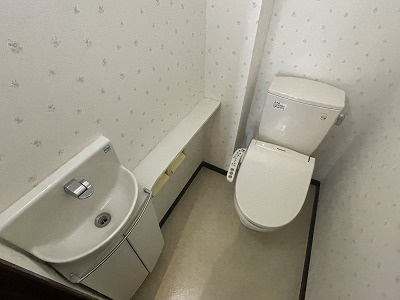 シティライフ水前寺駅前南のトイレ|手洗いカウンター付のトイレ