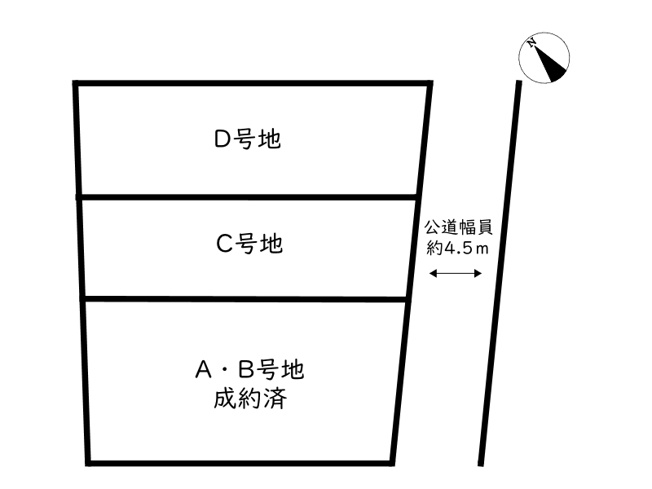 【区画図】 | 姫路市西新在家3丁目／4区画