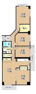 【間取り】 | アーバンみらい東大宮東三番街 | 2面バルコニー＆3面採光の100㎡超の大型4LDK！