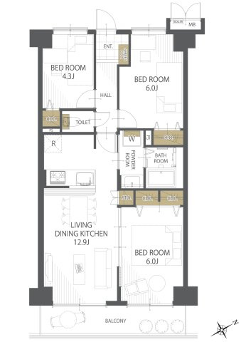 【間取り】モア・ステージ東久留米 