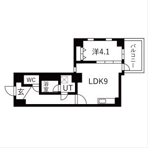 THE MUSE神屋町の間取り