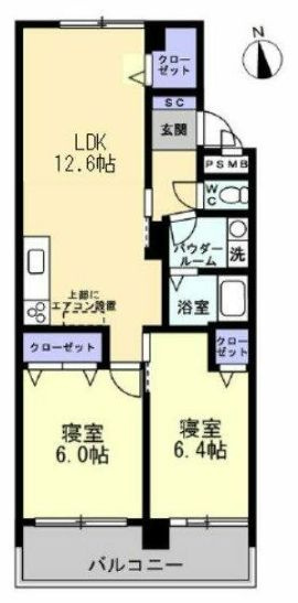 さいたま市南区文蔵３丁目の賃貸マンションの間取り