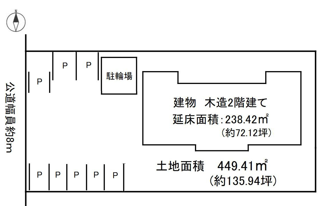 半田市瑞穂町　大松パサージュⅡの区画図