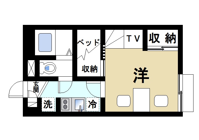 レオパレス大徳Ｂの間取り