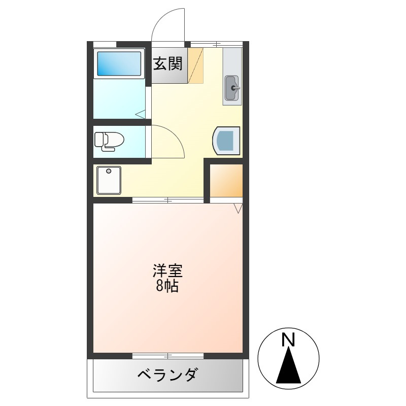 シティハイム幸の間取り