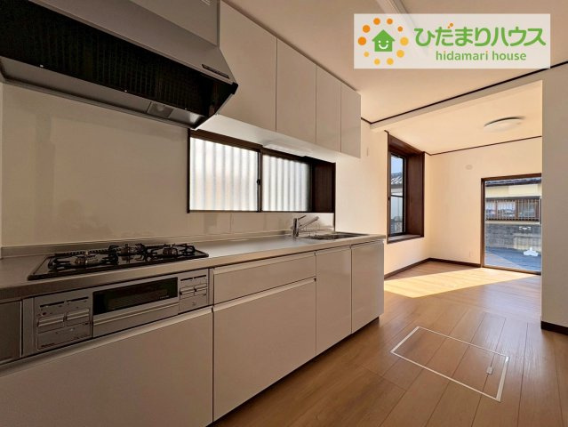 日立市川尻町3丁目　中古戸建のキッチン|家事動線を意識した間取りでママに優しい(*^-^*)