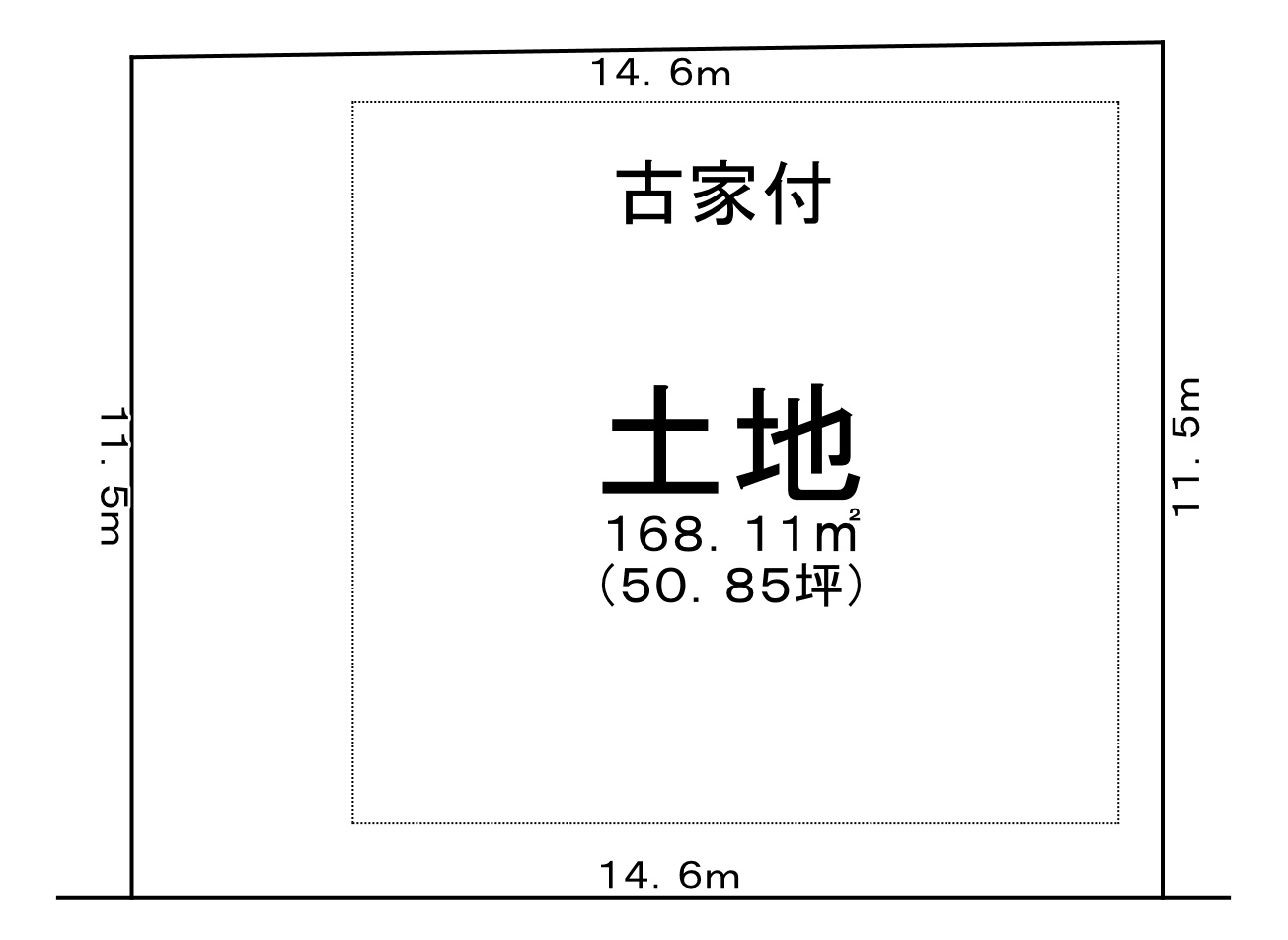 寺山台3丁目の土地図|更地渡し