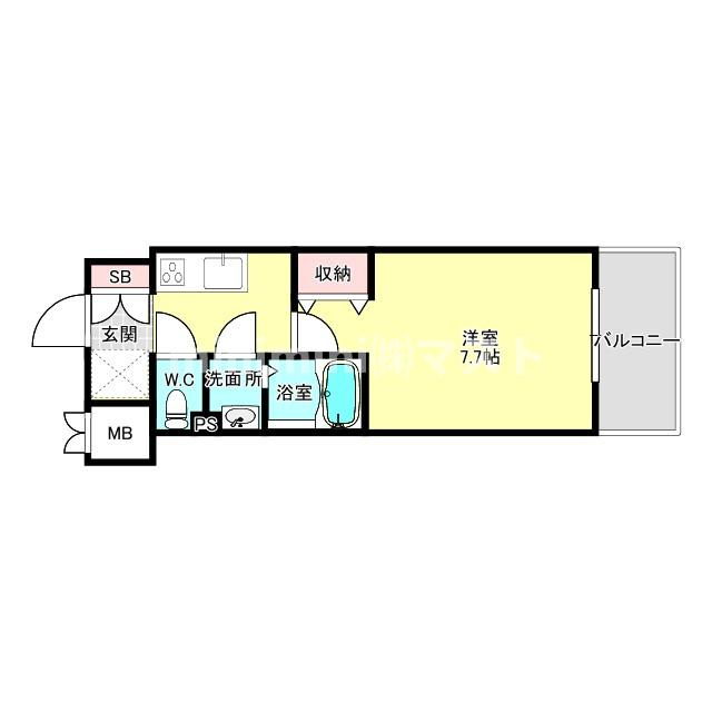 フォーリアライズ弁天町ノビアの間取り