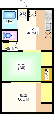 シティハイム　フラワーの間取り