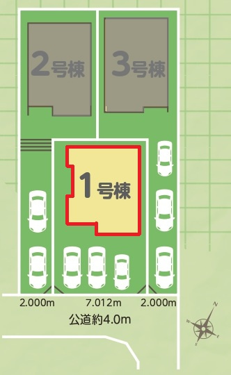 リナージュ豊田市水源町24-1期　全3棟　新築戸建の区画図