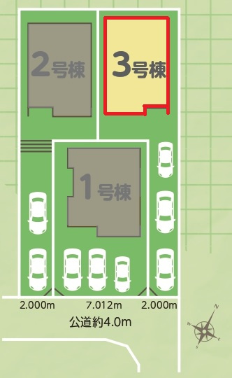 リナージュ豊田市水源町24-1期　全3棟　新築戸建の区画図
