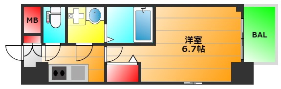 エスリード中之島ザ・コアの間取り