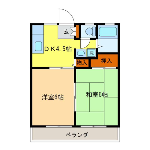 【間取り】 | 斉藤ハイツA