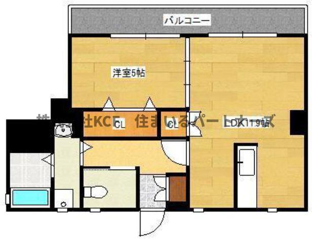 ロイヤルタワー花畑駅前の間取り