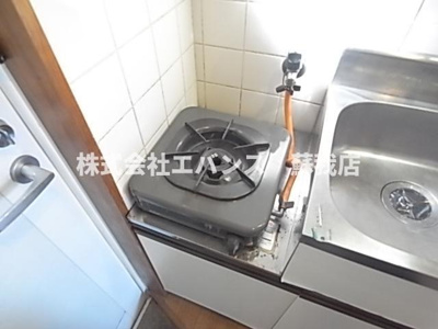 【キッチン】 | カーサビアンカⅢ | 一口ガスコンロ付