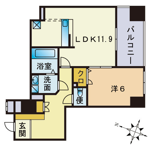 S-FORT警固タワーの間取り