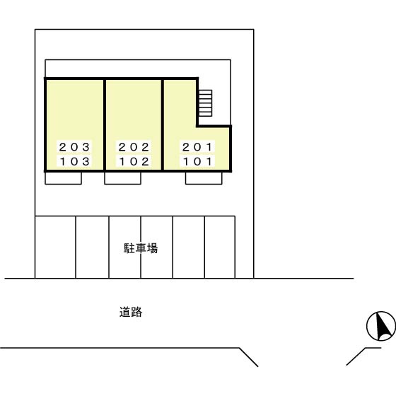 メゾンドテポーレの区画図