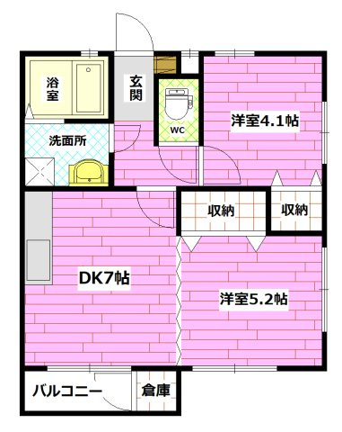 メゾンフレールの間取り