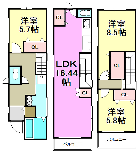 【間取り】の画像