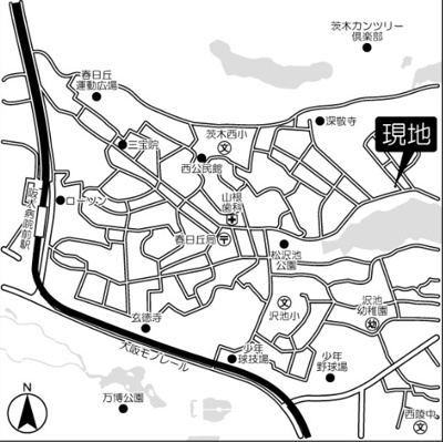 【地図】 | 茨木市北春日丘二丁目戸建
