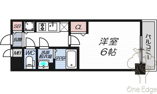 プレサンス大阪福島レシェンテの間取り