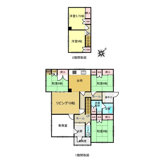 【間取り】 | 北見市朝日町４８番地２６５、４８番地２６４　中古売家
