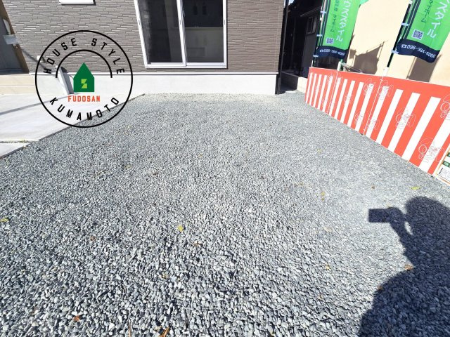 熊本市西区中原町第1-4棟（1号棟）の庭|お庭で自由な時間を過ごせます。