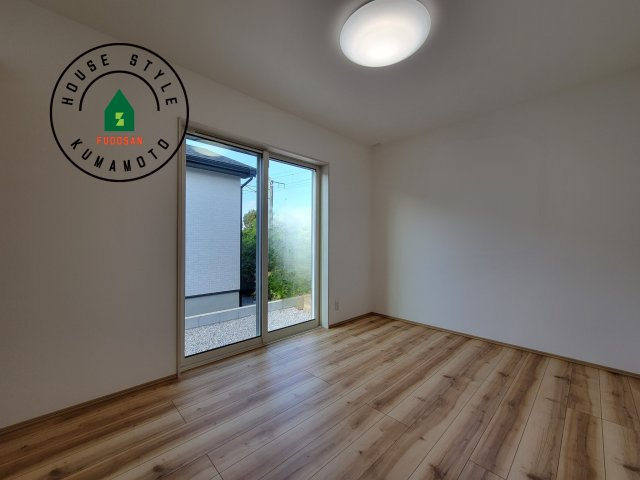 熊本市西区中原町第1-4棟（2号棟）の内観：施工例|将来的に、琉球畳を引きまして和室風にすることも可能です。