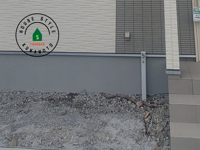 熊本市西区中原町第1-4棟（3号棟）の外観：施工例|将来的にウッドデッキなど施工して、素敵なバルコニースペースを活用できます。