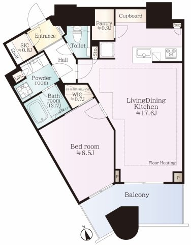 パークタワー勝どきサウスの間取り