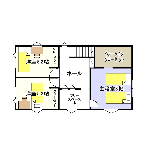 天童市山元字藤田1025番10　新築の間取り|2F