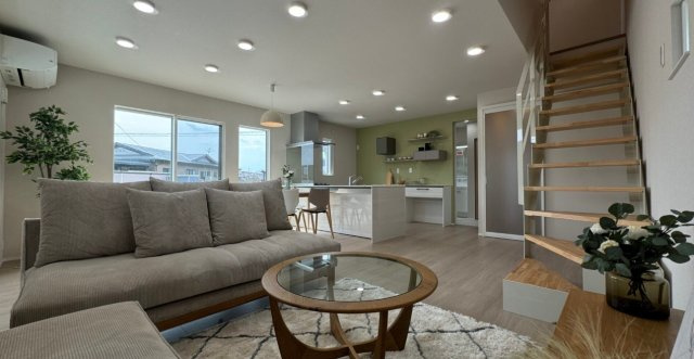 天童市山元字藤田1025番10　新築の居間・リビング