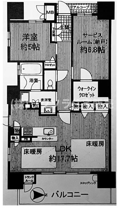 ブランズタワー香里園ロジュマンの間取り|間取り図はいかがですか？ご希望を叶える間取りですか？リビングの広さは？水回りの位置は？カウンターキッチン？など色々な情報が集約されています。弊社ではリフォームなどのご相談も承っております。