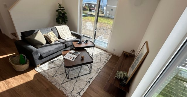 山形市みはらしの丘3丁目　新築（未入居）の居間・リビング