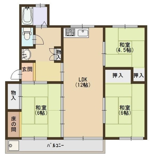 【間取り】 | 青山台住宅60号棟　収益